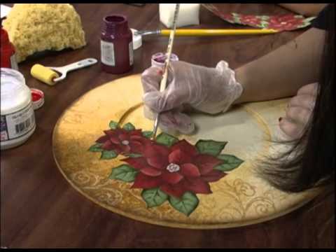 Mulher.com 14/12/2012 Marisa Magalhães -- Sousplat com decoupage natalina 2/2