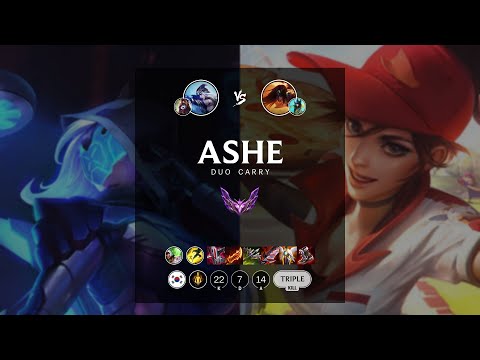 Ashe ADC vs Sivir - KR Master Patch 12.8