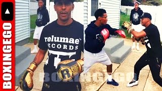(WHO KNEW?) PHILLY RAPPER GILLIE DA KID FLASHES BOXING HANDS WITH SONS! HE STILL GOT IT–RIGHT!!