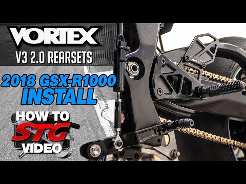Vortex 2018 Suzuki GSX-R1000 V3 2.0 Rearsets Install | Sportbike Track Gear