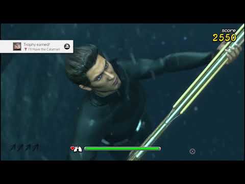 Yakuza 6 - All Fishing Substories and All Spearguns (Chapter 4)