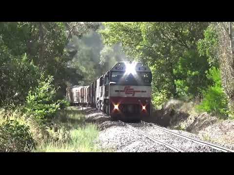 SCT train going down into Adelaide