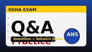 OSHA Exam Questions and Answers 2026 | Pass Your 10 & 30 Hour Test! (PDF Guide)