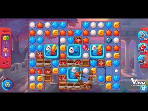 Fishdom. 5395 hard level no boosters and diamonds. 17 moves