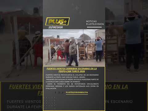 🌬️🎪 FUERTES VIENTOS DERRIBAN ESCENARIO EN LA FEXPO-CAM TURCO 2026