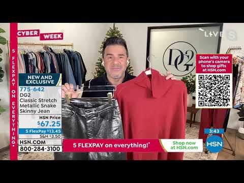 DG2 by Diane Gilman Classic Stretch Metallic Snake Print...