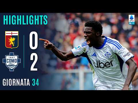 Video highlights della Genoa vs Como (0 a 2) - Giornata 34 - Fantacalcio e fantamedie