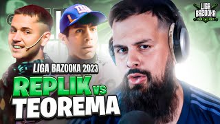 SON POETAS | REACCIÓN a REPLIK VS TEOREMA | #Ligabazooka 2023💥 Jornada 5