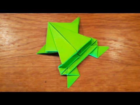 How To Make a Paper Jumping Frog - Fun & Easy Origami