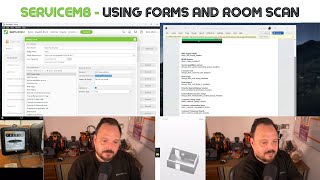 A UK electrician creating survey forms in ServiceM8 for solar work