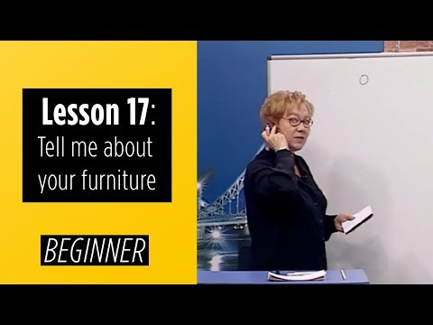 Beginner Levels Lesson 17 Tell me about your furniture