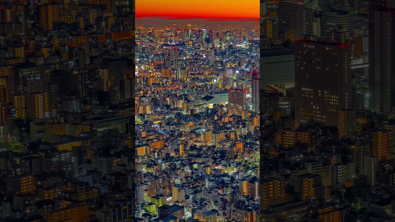 Tokyo Night with Mt. Fuji 🇯🇵 | Unreal View in 4K