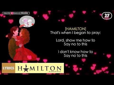 #27 Hamilton - Say No To This (VIDEO LYRICS)