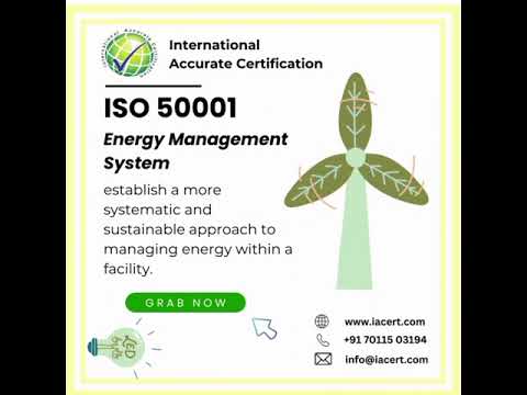 ISO 50001 (EnMS) Energy management Internal Auditor training, Gold, Online