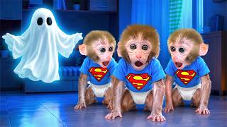 Download lagu Monkey Bonbon roasts food in the forest and meets a scary monster mp3