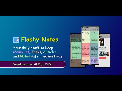 Flashy Notes : Safe notebook