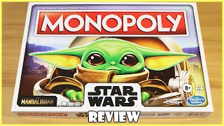 The Mandalorian Monopoly Board Game Review! Star Wars | Board Game Night