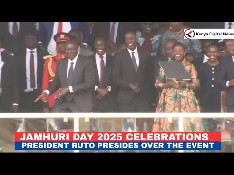 ANGUKA NAYO! President Ruto goes down as 'Anguka Nayo' song is performed during Jamhuri Day 2025