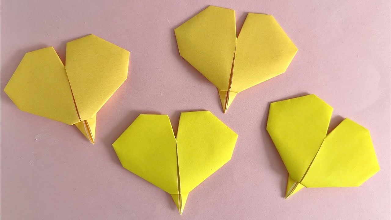 折り紙 簡単 可愛い イチョウの葉 折り方 Origami Paper Ginkgo 秋の折り紙