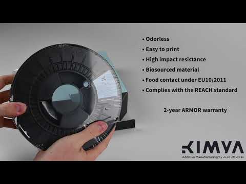 Kimya PLA-HI filament 3D - biosourcé, haute résistance aux impacts, certifié contact alimentaire_1