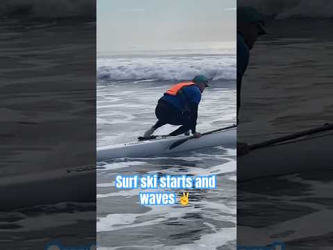 Surf ski starts and waves ocean surf ski ✌️