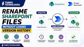Rename SharePoint Files Without Losing Version History | Power Automate