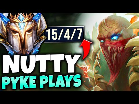 #1 PYKE GOES GOD-MODE IN CHALLENGER TO WIN THE GAME! (NUTTY PLAYS) - League of Legends
