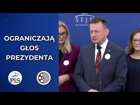 PiS: Zakaz głosu przedstawicieli Prezydenta to ograniczenie demokracji