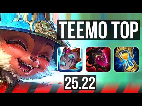 TEEMO vs URGOT (TOP) | Rank 8 Teemo, 700+ games | EUW Master | 25.22