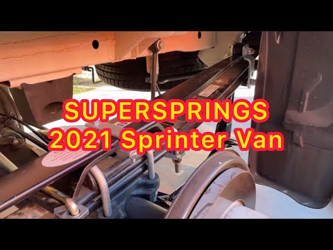Supersprings stabilizer/sway control installation for Sprinter Van