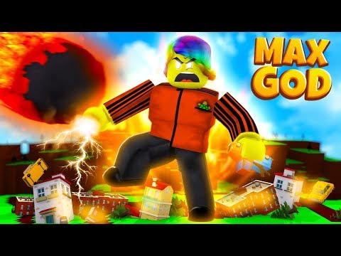 DESTROYING THE ENTIRE WORLD AS A MAX GOD! (Roblox God Simulator)