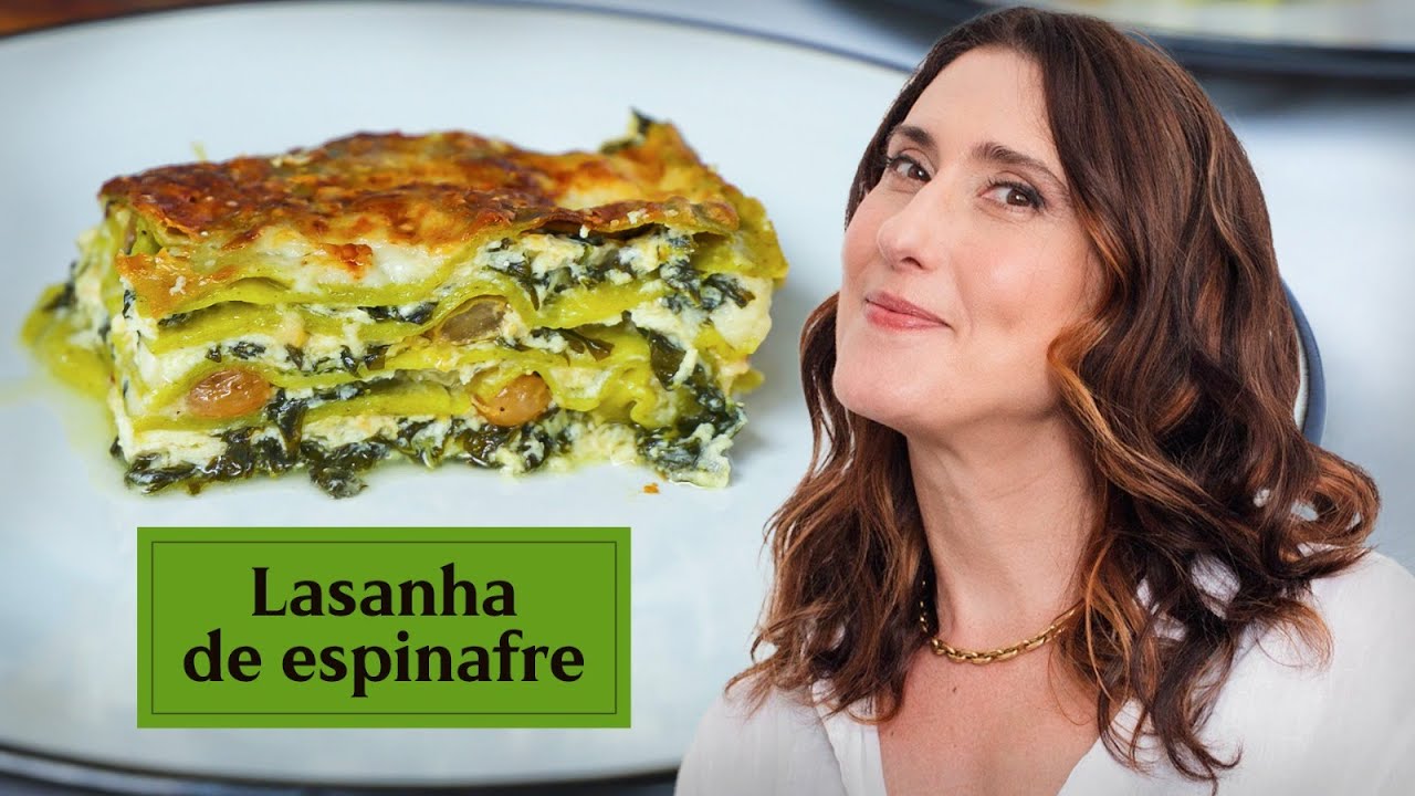 Lasanhites, essa é pra vocês! - Lasanha verde de espinafre com ricota e queijo parmesão!