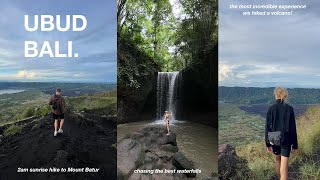 chasing waterfalls and hiking volcanoes in Ubud
