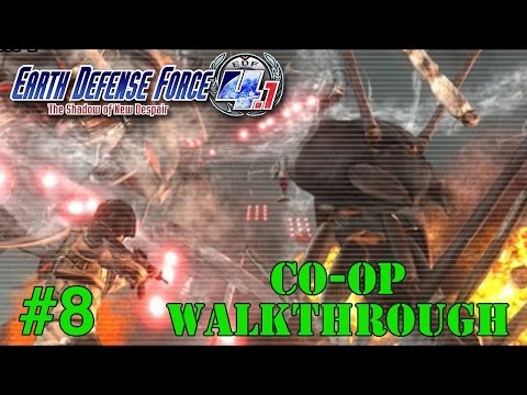 Earth Defense Force 4.1: The Shadow of New Despair (Full CoOp Walkthrough/Gameplay) - Part 8 (35-39)