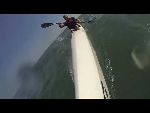 First downwind session in the Epic V10 Sport Surfski