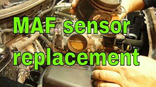 GM P0101 MAF sensor replacement. How to replace a Mass Air Flow Sensor