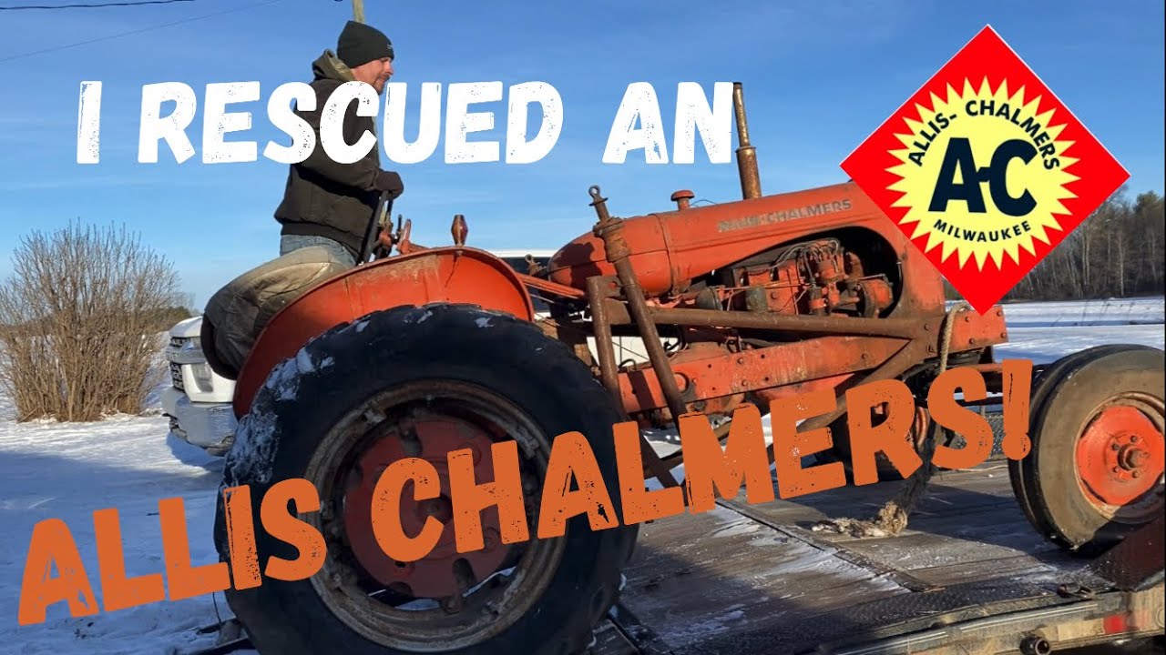 Around the Farm with JT!  Rescuing a WD45 Allis Chalmers parked since the 90s!