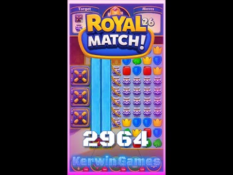 Royal Match Level 2964 - No Boosters Gameplay