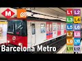 Barcelona Metro All the Lines Compilation