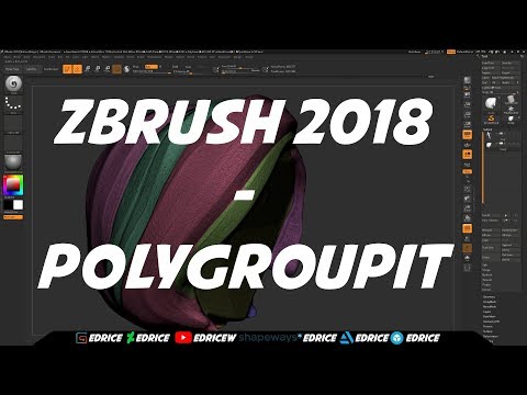Zbrush 2018 - PolygroupIt