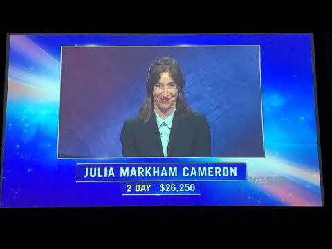 Jeopardy, intro - Julia Markham Cameron Day 3 (6/7/21)