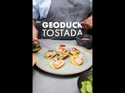 Canadian Geoduck Tostada with Chef Hamid