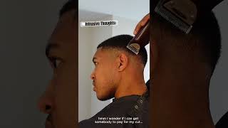 Black Men: How To Cut Your Own Hair 💈 #barbertutorial #selfhaircut
