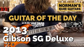 Video thumbnail for Guitar of the Day: 2013 Gibson SG Deluxe | Norman's Rare Guitars by Normans Rare Guitars