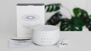 Yogasleep Dreamcenter White Noise Machine Unboxing and Sounds