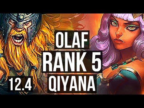OLAF vs QIYANA (JNG) | Rank 1 Olaf, Rank 5, 3/1/9 | JP Challenger | 12.4