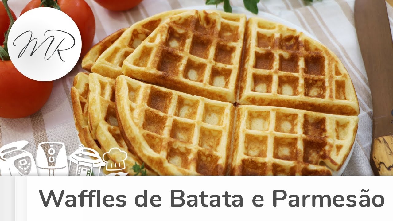 Waffles de Batata e Parmesão - Maurício Rodrigues