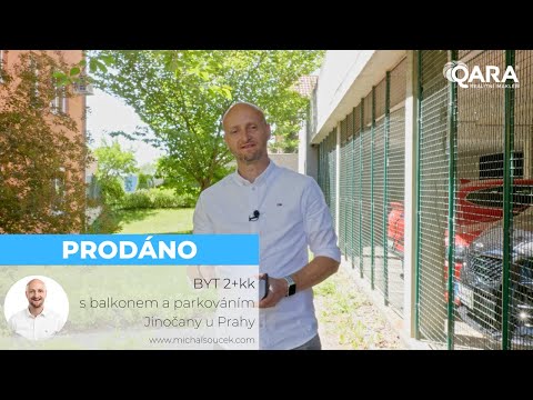 PRODÁNO - Krásný byt 2+kk s balkonem v Jinočanech u Prahy - VIDEO PROHLÍDKA