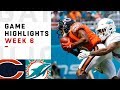 Bears vs. Dolphins Week 6 Highlights | NFL 2018