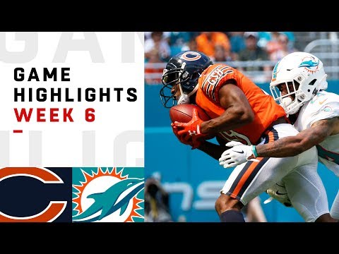Bears vs. Dolphins Week 6 Highlights | NFL 2018